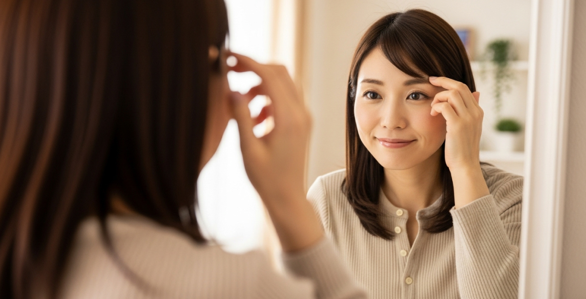 自分の思考のクセに気づくための眉のセルフチェック法