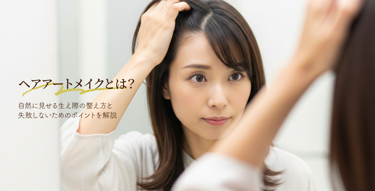 ヘアアートメイクとは？自然に見せる生え際の整え方と失敗しないためのポイントを解説