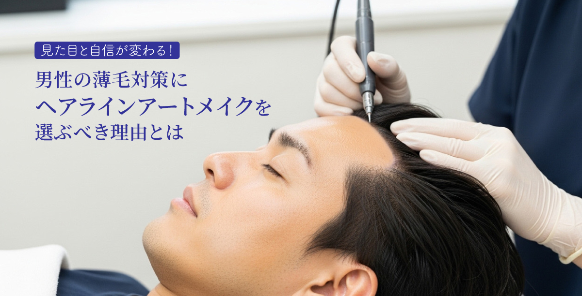 見た目と自信が変わる！男性の薄毛対策にヘアラインアートメイクを選ぶべき理由とは