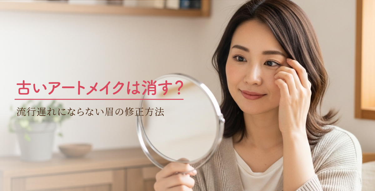古いアートメイクは消す?流行遅れにならない眉の修正方法
